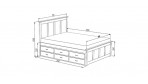 Кровать «Доминикана» 200x200 см