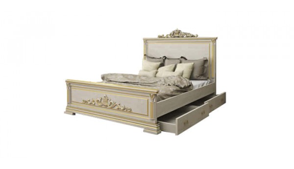 Кровать «Виктория» с резьбой  120x200 см
